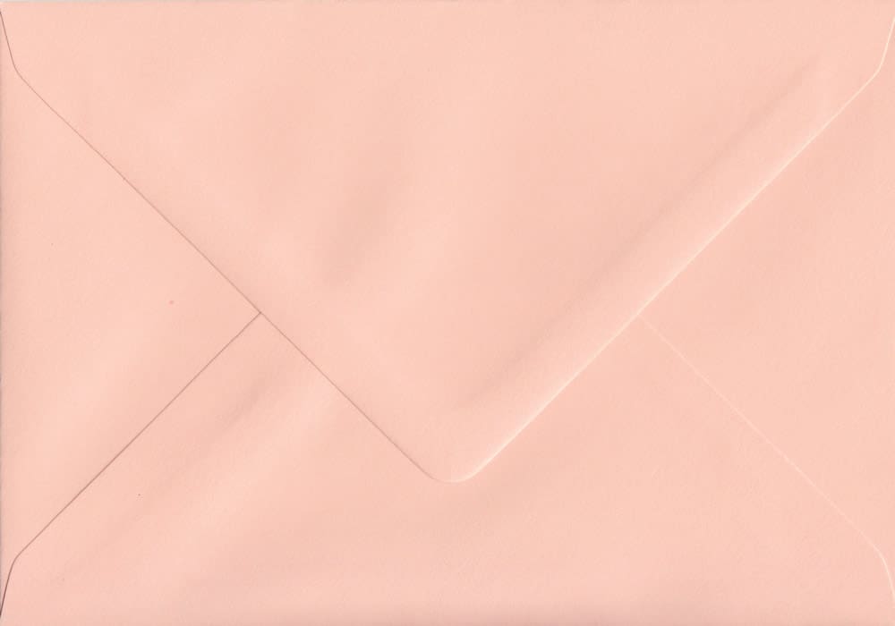 Salmon 114mm x 162mm 100gsm Gummed C6/A6 Sized Pink Envelope