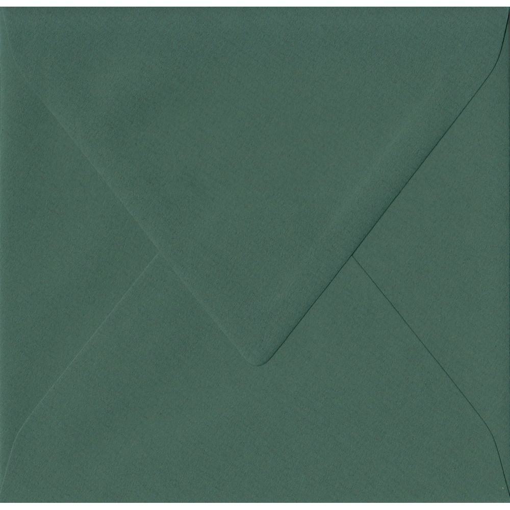 Racing Green 135mm x 135mm Envelope. Green 100gsm Small Square Envelope. Gummed.