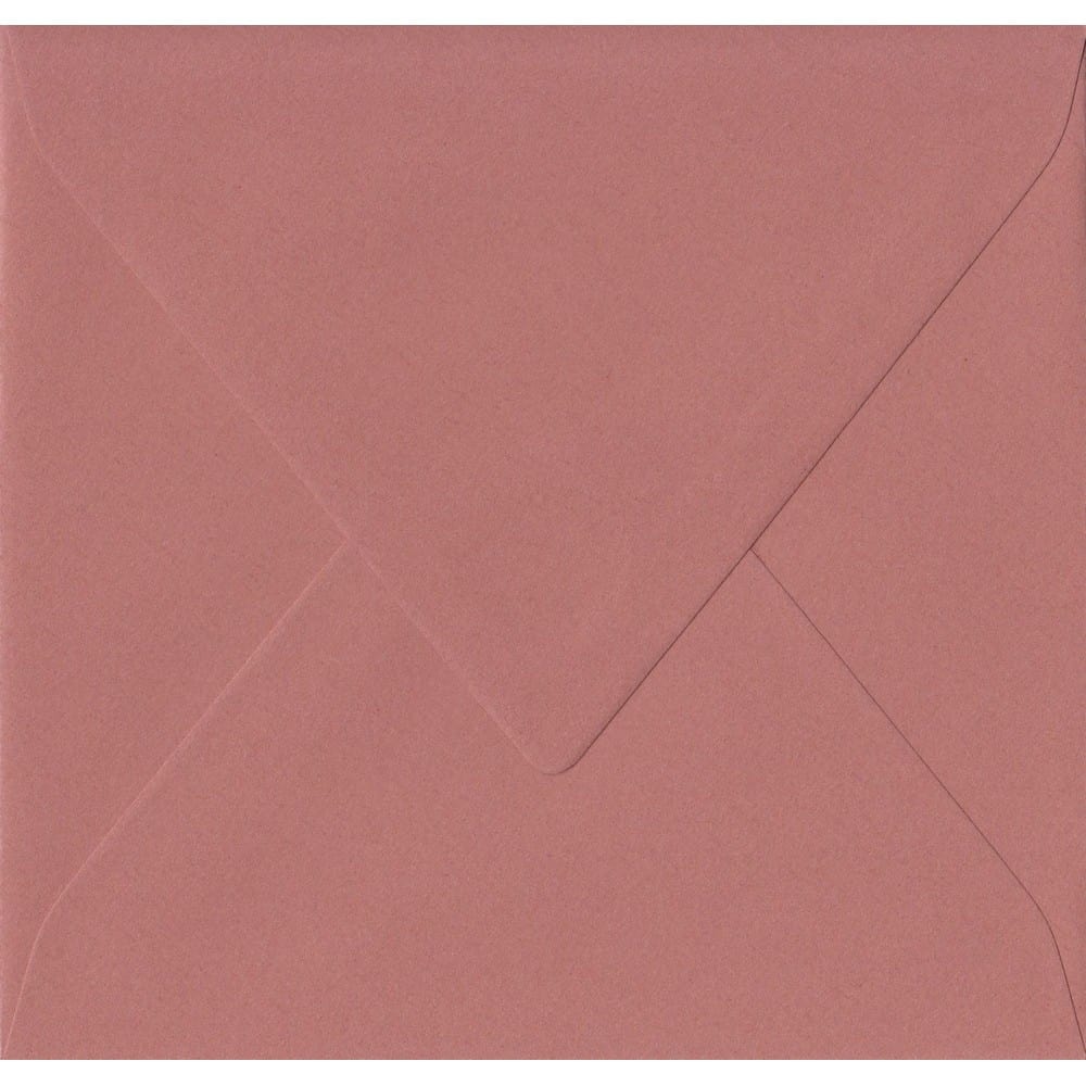 Copper 135mm x 135mm Envelopes. 100 Brown 100gsm Small Square Envelopes. Gummed.