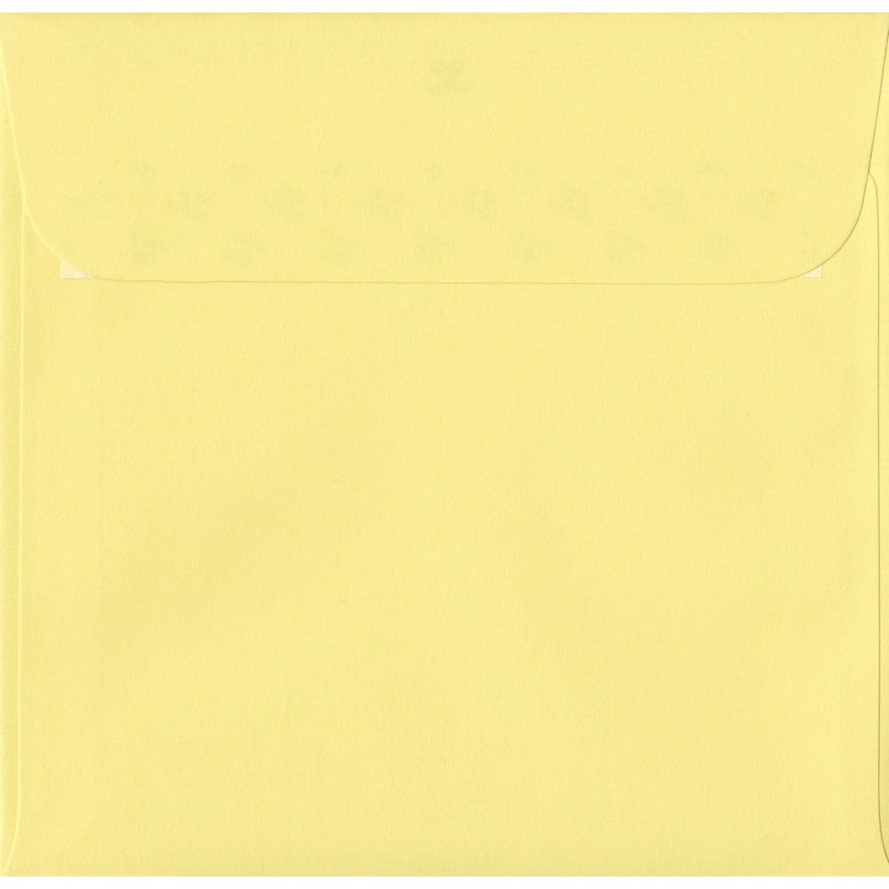 Citrus Yellow 160mm x 160mm Envelopes. 100 Yellow 100gsm Square Envelopes. Peel/Seal.