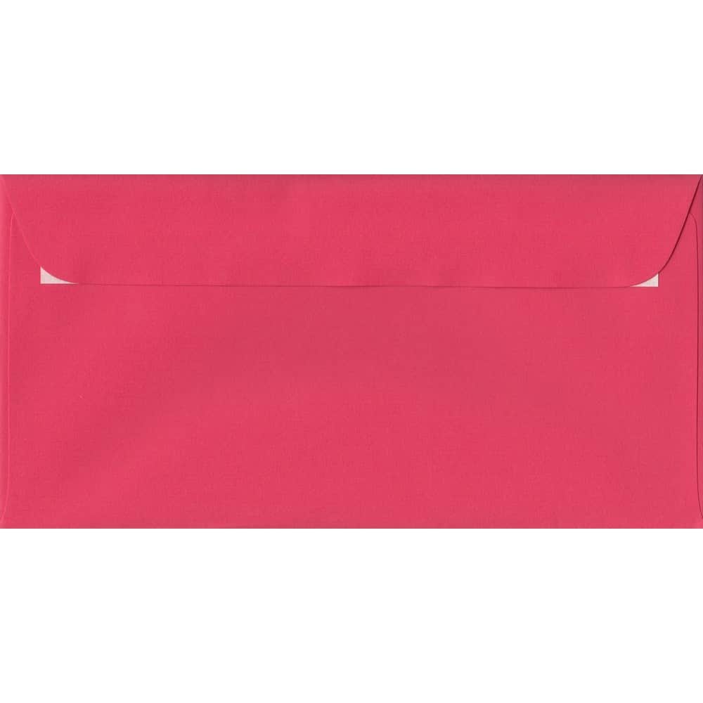 Coral Red 114mm x 224mm Envelope. Red 100gsm DL+ Envelope. Peel/Seal.
