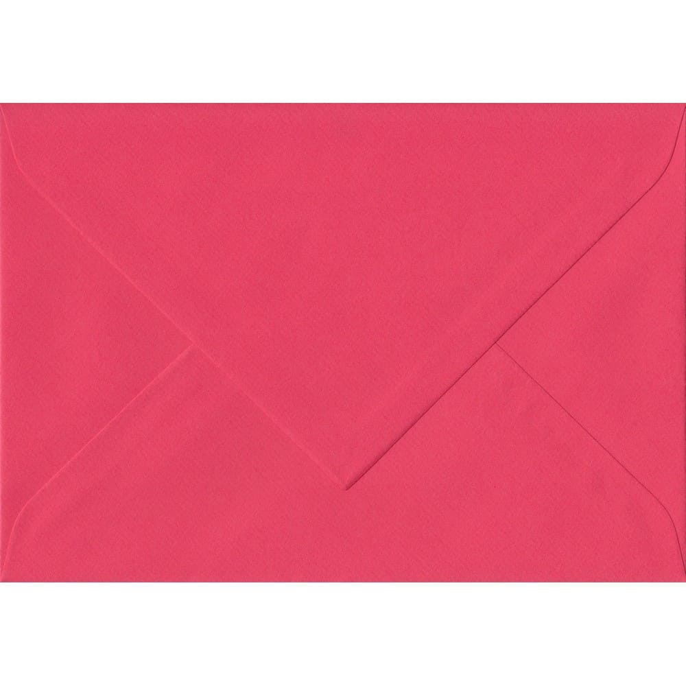 Coral Red 135mm x 191mm Envelopes. 100 Red 100gsm 5 x 7 inch Envelopes. Gummed.