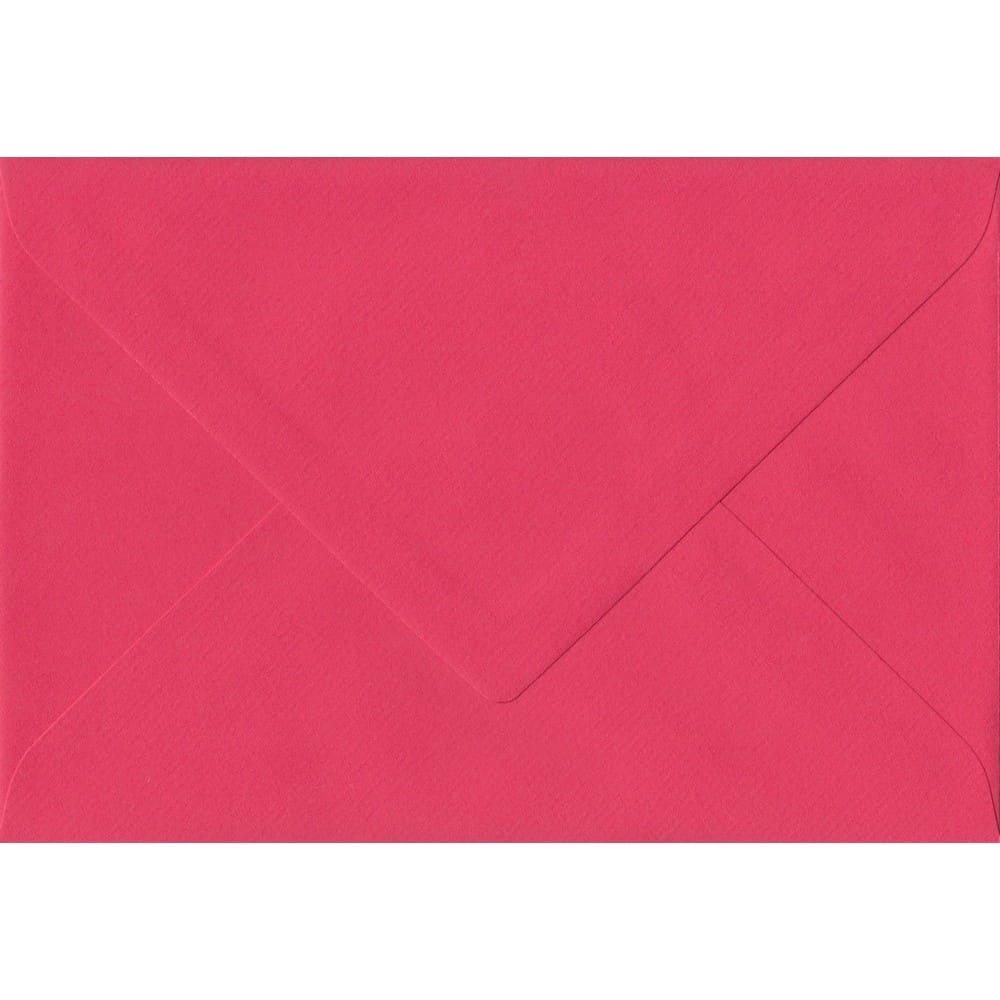 Coral Red 128mm x 175mm Envelope. Red 100gsm Invitation Card Envelope. Gummed.