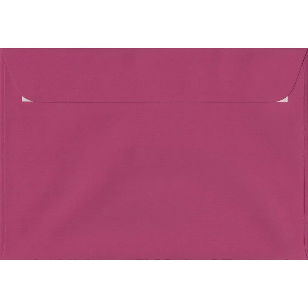 Dark Pink 162mm x 229mm Envelopes. 100 Pink 100gsm C5 Envelopes (to fit A5). Peel/Seal.