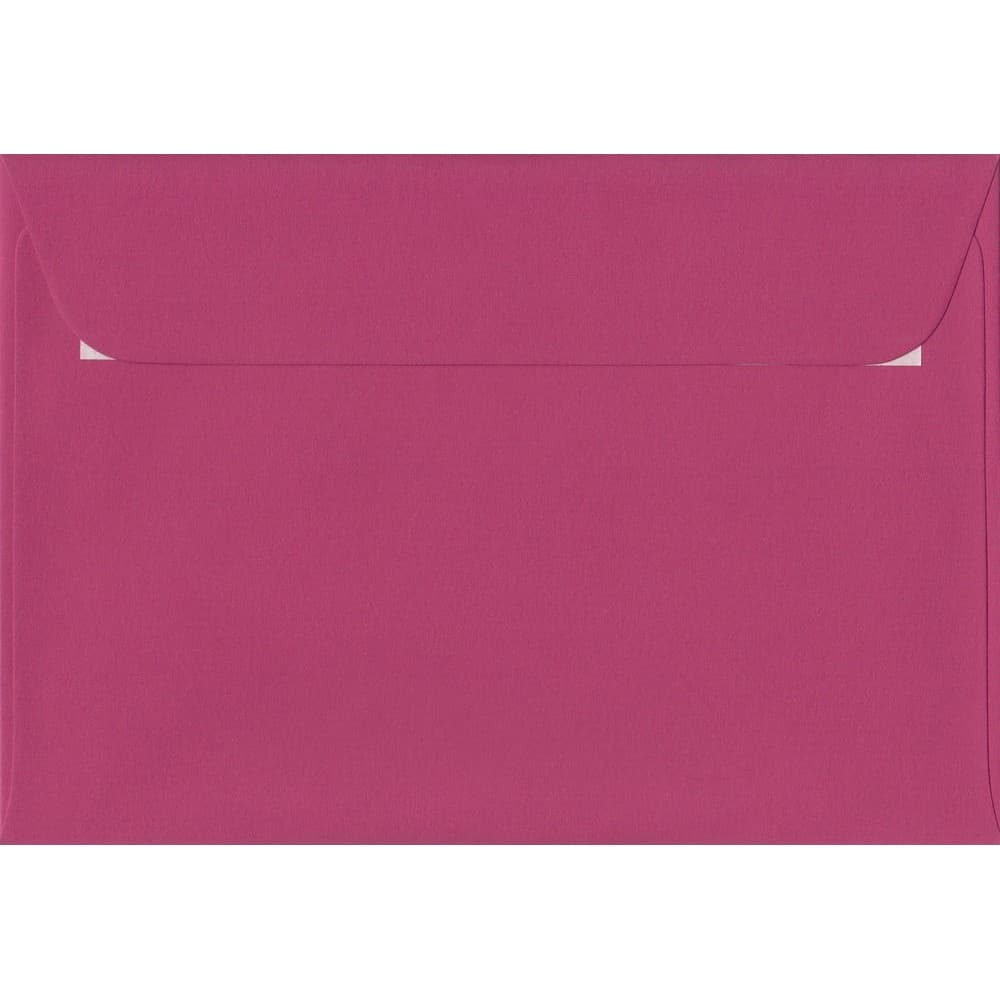 Dark Pink 114mm x 162mm Envelopes. 100 Pink 100gsm C6 Envelopes (to fit A6). Peel/Seal.