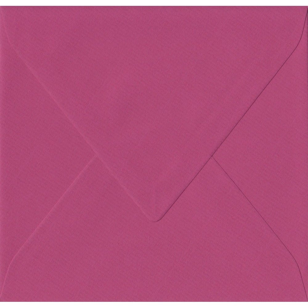 Dark Pink 135mm x 135mm Envelopes. 100 Pink 100gsm Small Square Envelopes. Gummed.