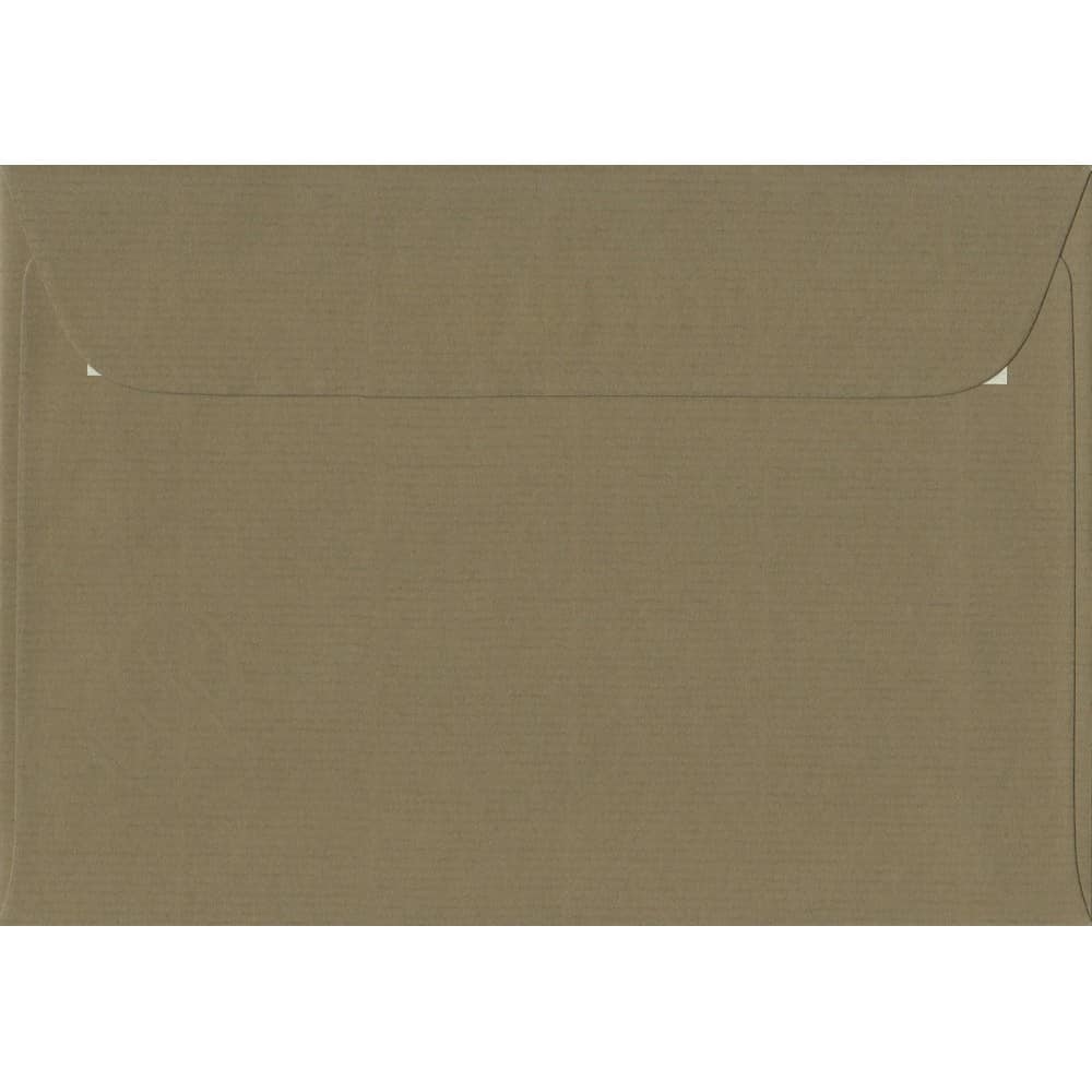 Olive Green 114mm x 162mm Envelopes. 100 Green 100gsm C6 Envelopes (to fit A6). Peel/Seal.