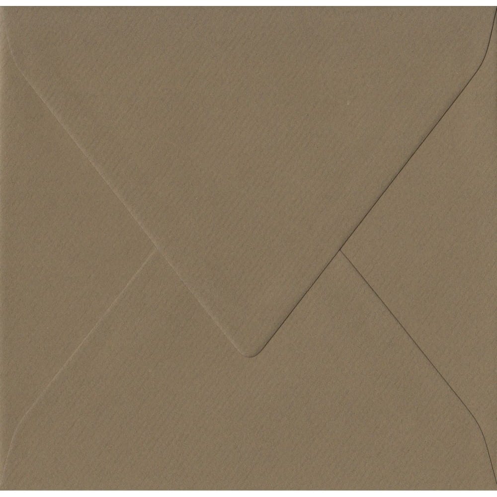 Olive Green 135mm x 135mm Envelope. Green 100gsm Small Square Envelope. Gummed.