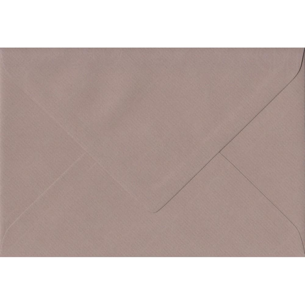 Taupe 128mm x 175mm Envelope. Brown 100gsm Invitation Card Envelope. Gummed.