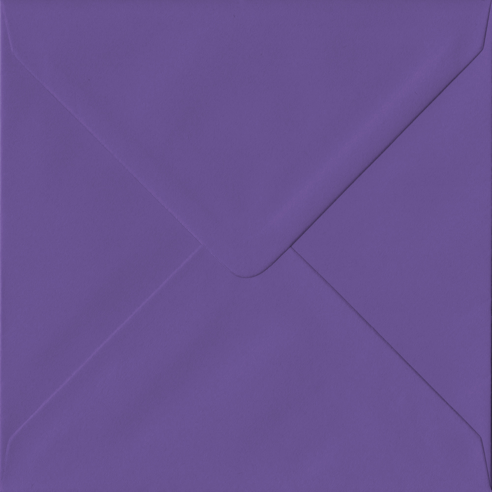 Square Intense Purple Envelopes