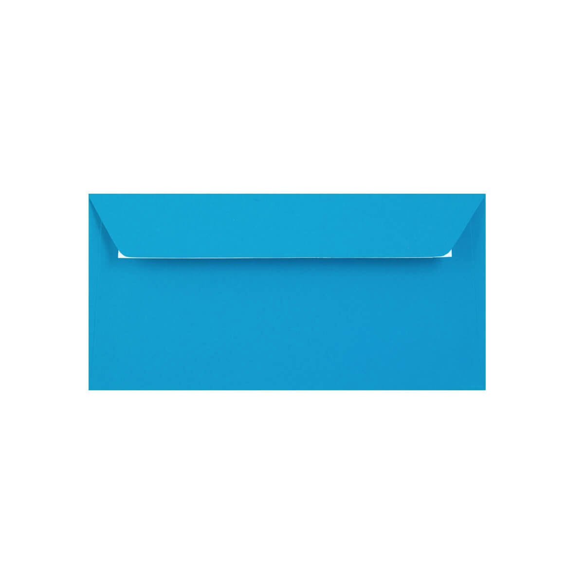500 Bright Blue 110mm x 220mm DL Envelopes. Peel/Seal. 120gsm Wallet Flap. Trade Box.