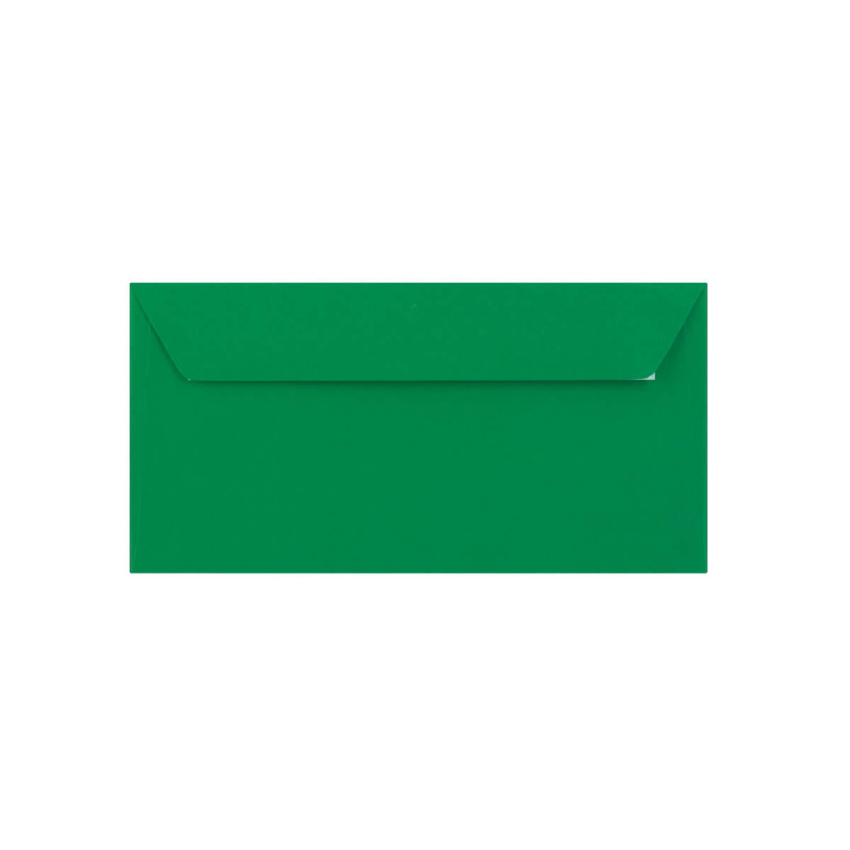 500 Dark Green 110mm x 220mm DL Envelopes. Peel/Seal. 120gsm Wallet Flap. Trade Box.