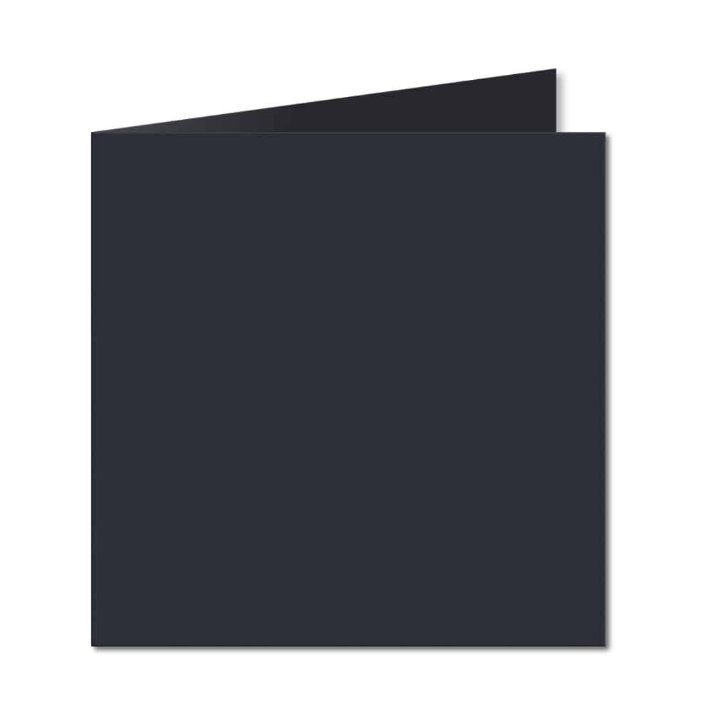 Dark Blue. 153mm x 306mm. 6 inch Square. 235gsm Folded Card Blank.