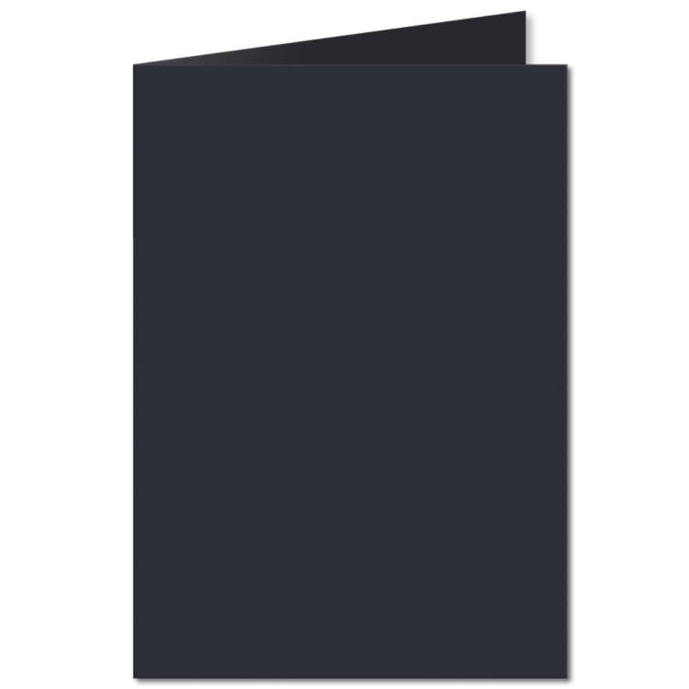 Dark Blue. 210mm x 297mm. A5 (Long Edge). 235gsm Folded Card Blank.