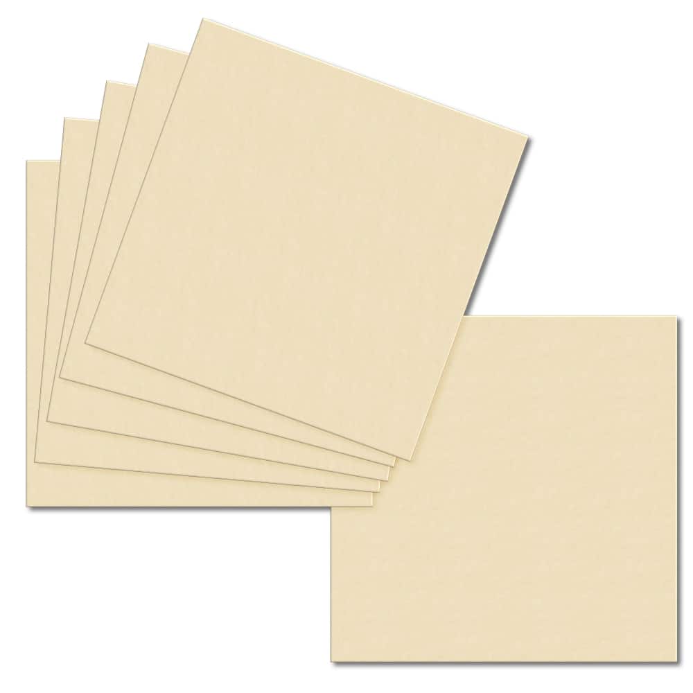 Pale Cream. 148mm x 148mm. Large Square. 240gsm Card Sheet.