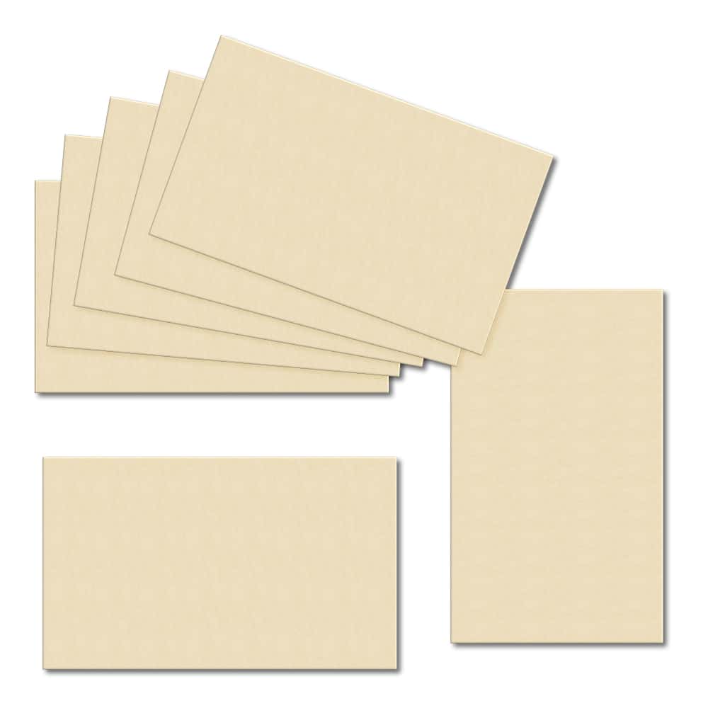 Pale Cream. 60mm x 100mm. Place Card. 240gsm Card Sheet.