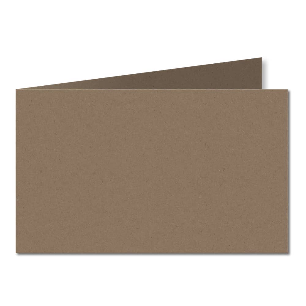 Fleck Manilla. 128mm x 356mm. 5x7 (Short Edge). 280gsm Folded Card Blank.