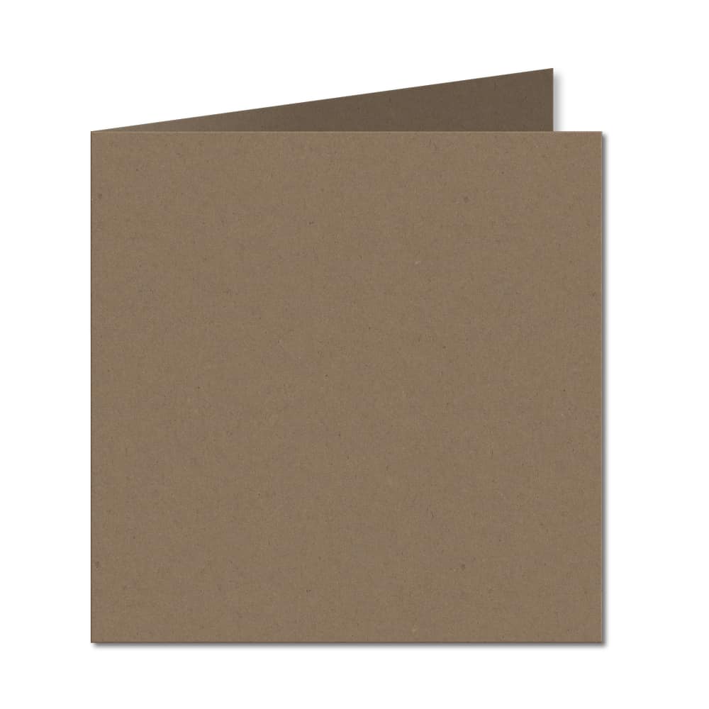 Fleck Manilla. 153mm x 306mm. 6 inch Square. 280gsm Folded Card Blank.