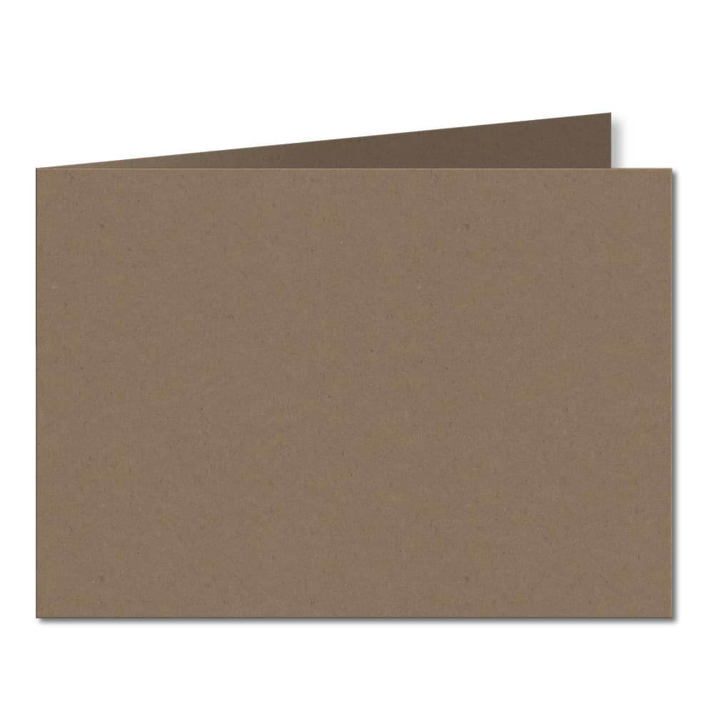 Fleck Manilla. 148mm x 420mm. A5 (Short Edge). 280gsm Folded Card Blank.