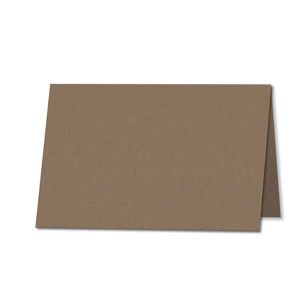 Fleck Manilla. 100mm x 120mm. Place Card. 280gsm Folded Card Blank.