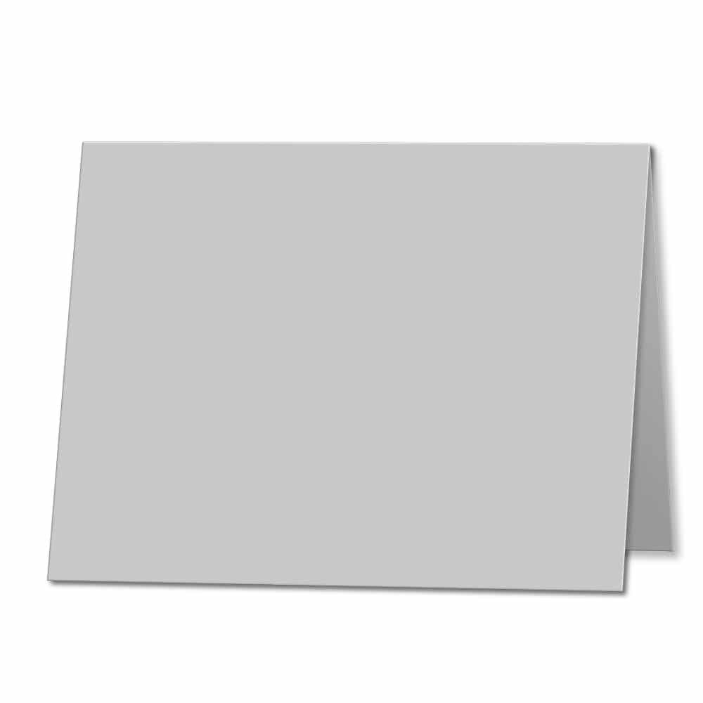 Silver Grey. 178mm x 256mm. 5x7 (Long Edge). 235gsm Folded Card Blank.