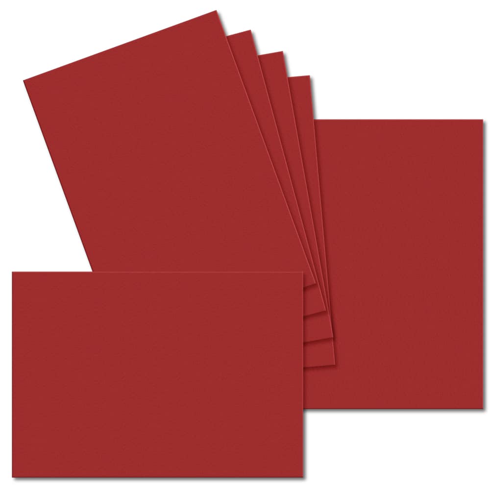Chilli Red. 297mm x 210mm. A4 Standard. 235gsm Card Sheet.