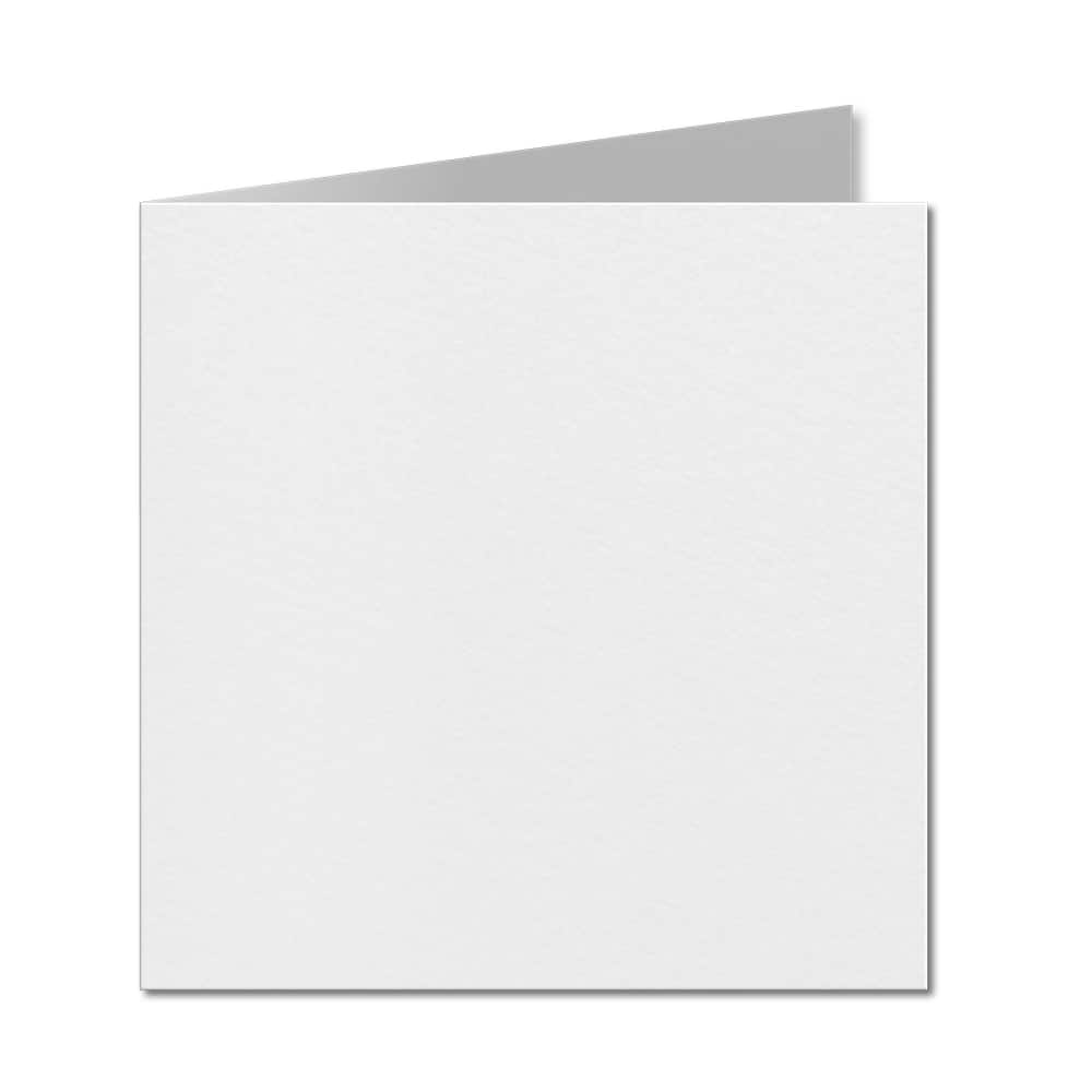 Impact White. 153mm x 306mm. 6 inch Square. 250gsm Folded Card Blank.