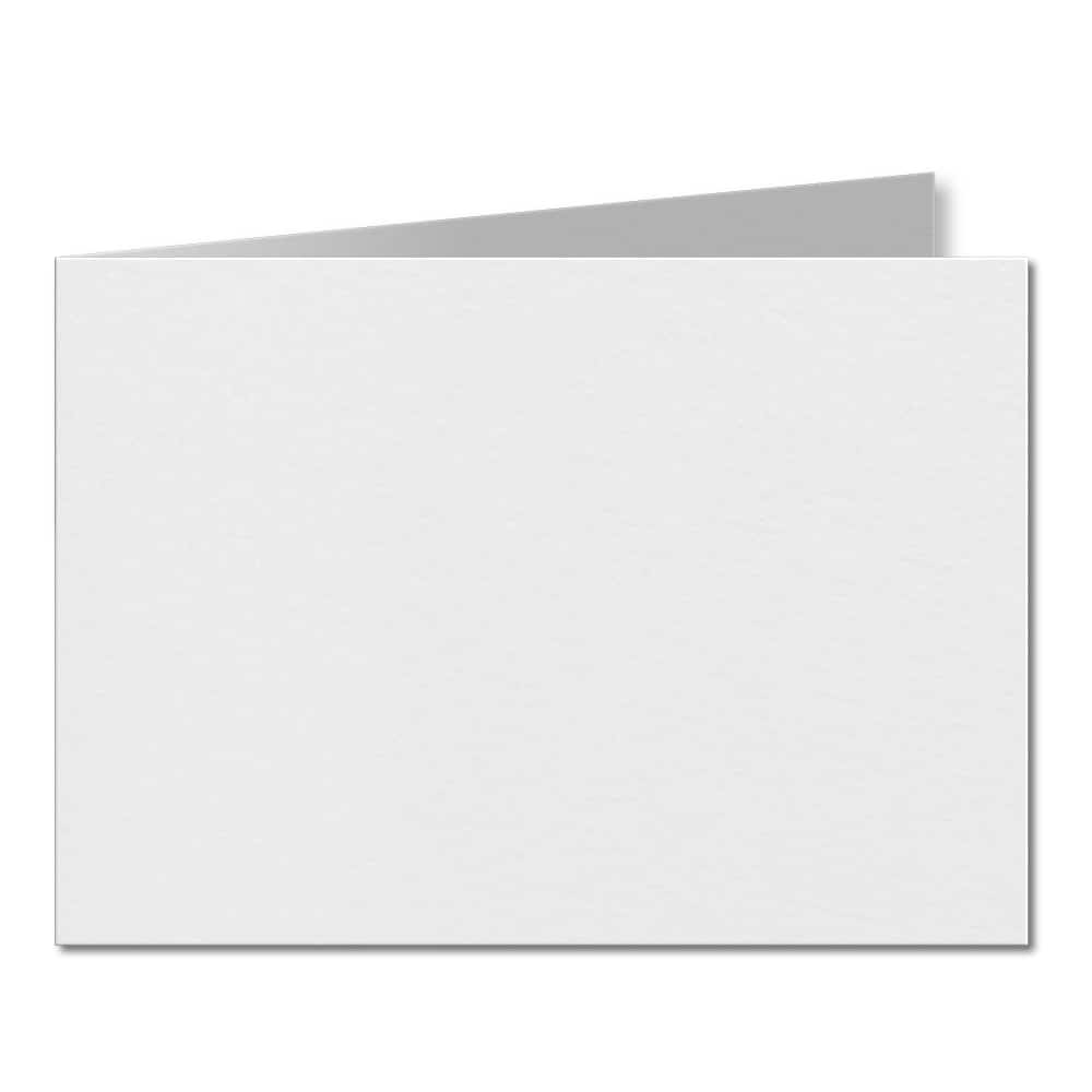 Impact White. 148mm x 420mm. A5 (Short Edge). 250gsm Folded Card Blank.