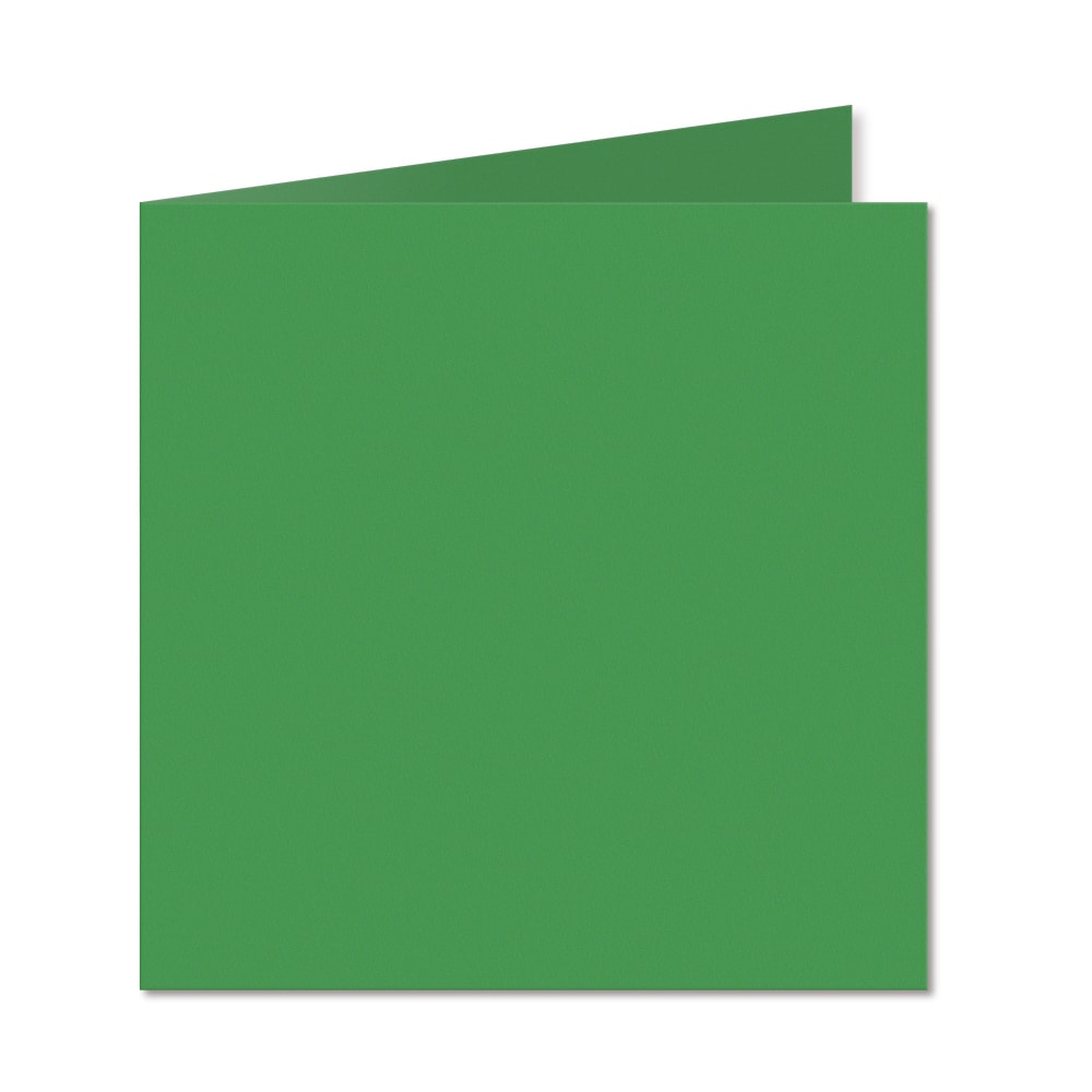 Deep Green. 153mm x 306mm. 6 inch Square. 235gsm Folded Card Blank.