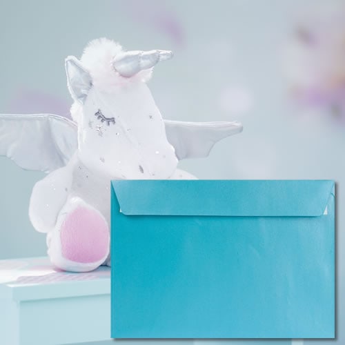 Baby Blue Pearl Envelopes