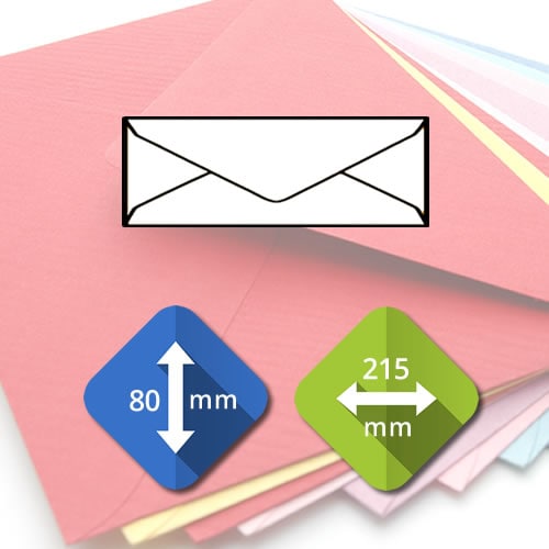 80mm x 210mm Letterbox Envelopes