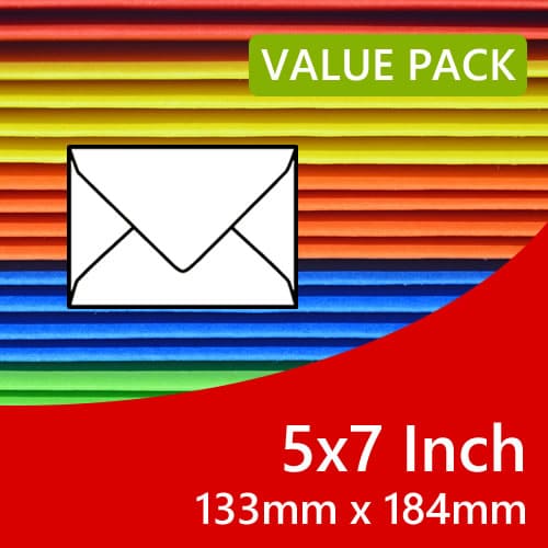 5x7 Inch Envelope Packs