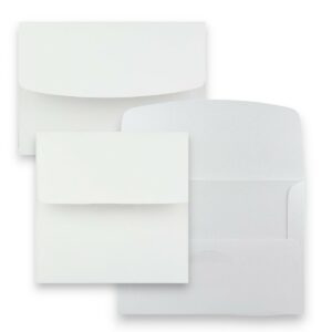 White Announcement Envelopes
