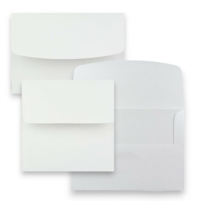 White Announcement Envelopes