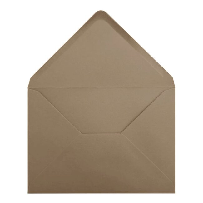 100 Shitake Brown 133mm x 184mm 5x7 Inch Envelopes. Gummed. 120gsm V-Flap. Value Pack. - Image 2