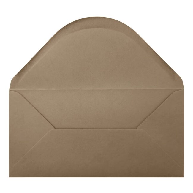 100 Shitake Brown 110mm x 220mm DL Envelopes. Gummed. 120gsm V-Flap. Value Pack. - Image 2