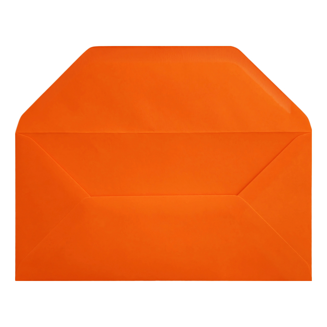 Orange Envelope Dl Old Open