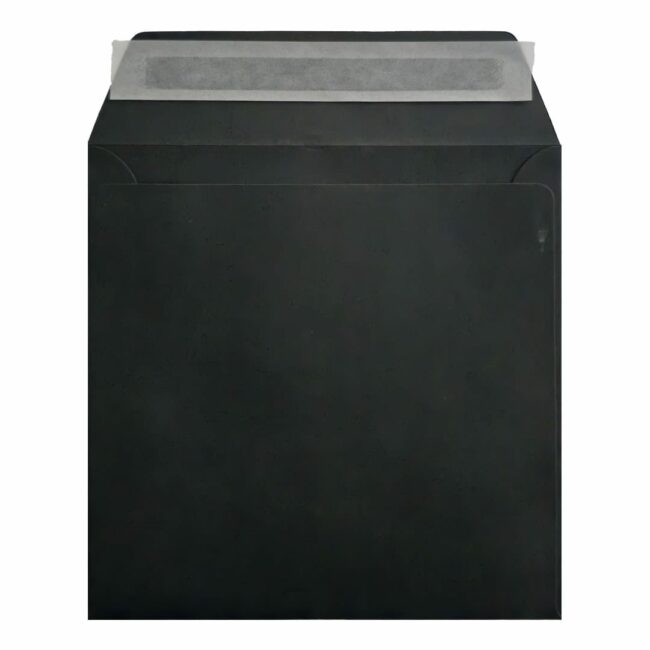 Clariana Black Envelope 155mm Square Wallet Open