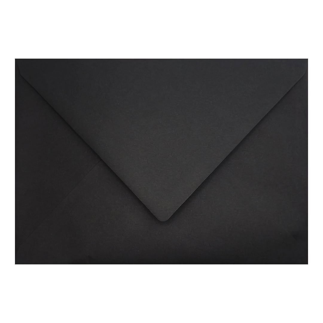 Matt Black 162mm x 229mm C5 Envelope. Gummed. 120gsm V-Flap.