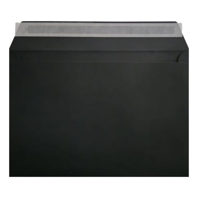 Clariana Black Envelope C5 Wallet Open