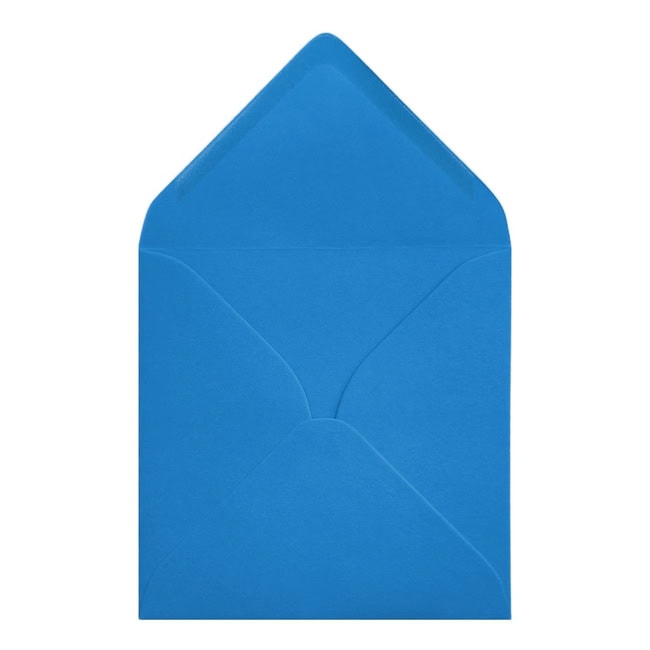 Clariana Bright Blue Envelope 130mm Square Open