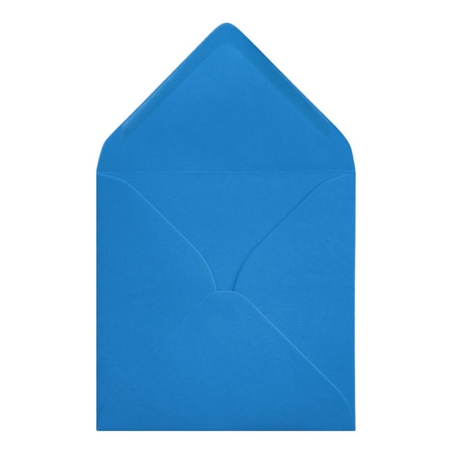 Clariana Bright Blue Envelope 155mm Square Open