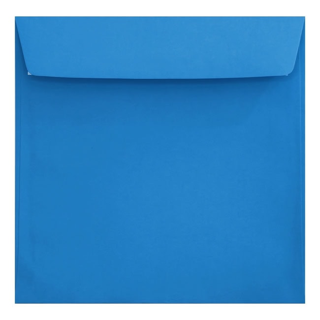Clariana Bright Blue Envelope 155mm Square Wallet Closed