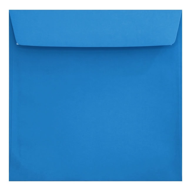 Clariana Bright Blue Envelope 220mm Square Wallet Closed