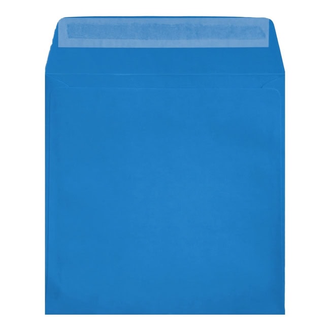 Clariana Bright Blue Envelope 220mm Square Wallet Open