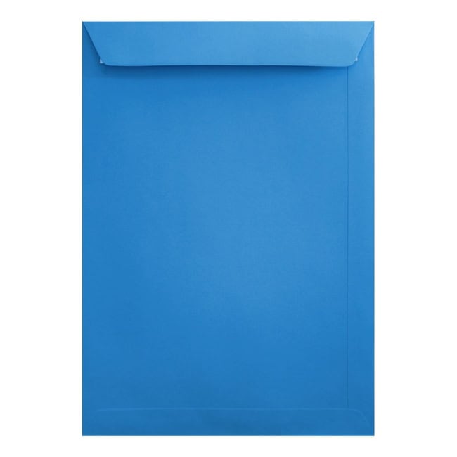 Clariana Bright Blue Envelope C4 Pocket Closed