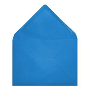 Clariana Bright Blue Envelope C5 Open