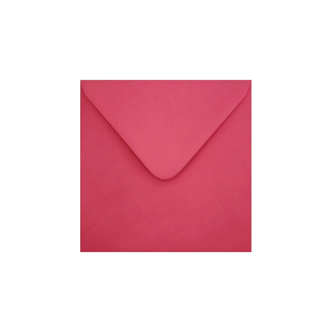 Bright Pink 130mm x 130mm Small Square Envelope. Gummed. 120gsm V-Flap.