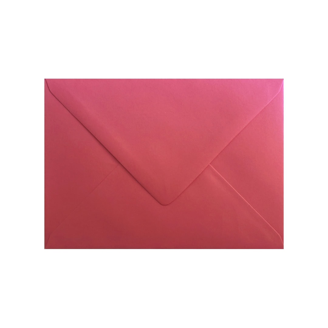 Bright Pink 133mm x 184mm 5×7 Inch Envelope. Gummed. 120gsm V-Flap.