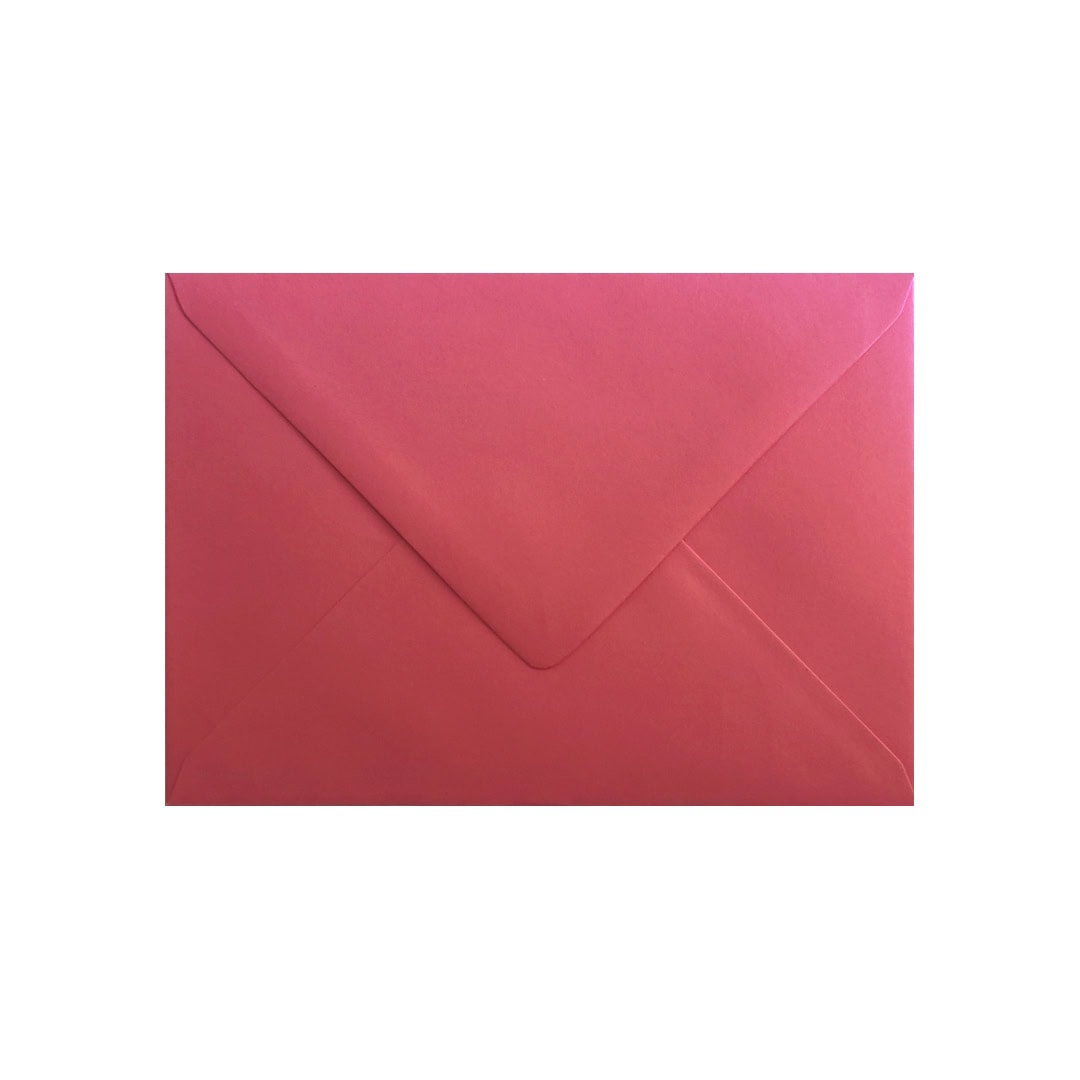 Bright Pink 125mm x 175mm Invitation Envelope. Gummed. 120gsm V-Flap.